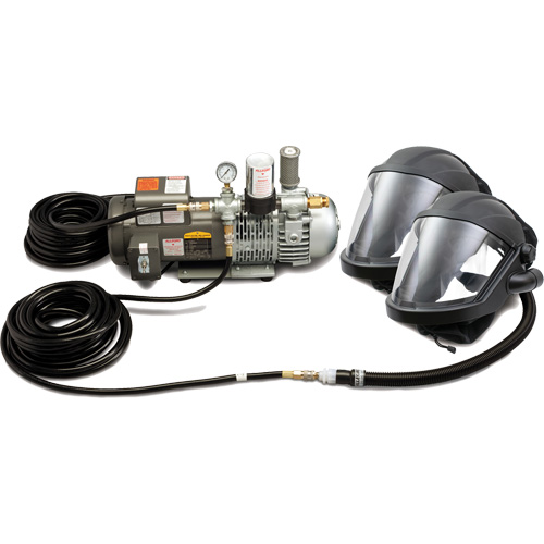 Syst&egrave;me de protection &agrave; alimentation en air MAXSHIELD pour 2 travailleur Haskins Industrial Inc.