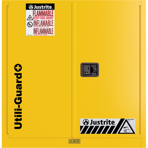 Armoire de s&eacute;curit&eacute; pour produits inflammables Utili-Guard+, 30 gal., 1 Porte(s), 43" La x 44" h x 22" p Haskins Industrial Inc.