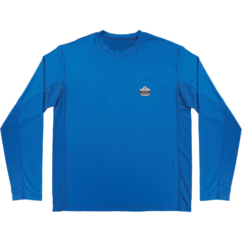 Chemise de refroidissement &agrave; manches longues avec protection solaire et UV Chill-Its 6689, Bleu, Petit Haskins Industrial Inc.