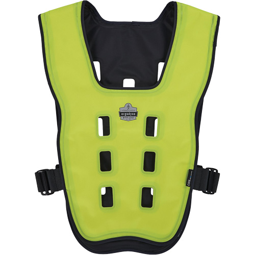 Chill-Its 6685 Dry Evaporative Cooling Vest with Zipper Closure, 2X-Large/3X-Large, High Visibility Lime-Yellow Haskins Industrial Inc.