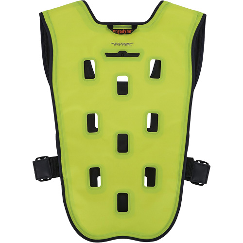 Chill-Its 6685 Dry Evaporative Cooling Vest with Zipper Closure, 2X-Large/3X-Large, High Visibility Lime-Yellow Haskins Industrial Inc.