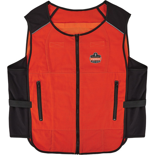 Chill-Its 6255 Lightweight Phase Change Cooling Vest (Vest Only), 2X-Large/3X-Large, Orange Haskins Industrial Inc.