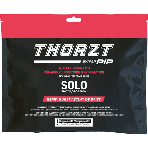 THORZT Sugar-Free Solo Shot Hydration Drink Mix, Single Serve, Berry Burst Haskins Industrial Inc.