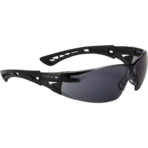 Rush+ BSSI Safety Glasses, Smoke/Grey Lens, Anti-Fog/Anti-Scratch, ANSI Z87+ Haskins Industrial Inc.