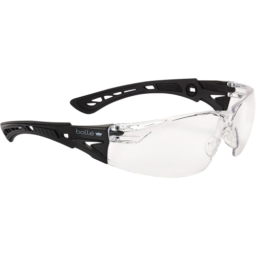 Rush+ Small BSSI Safety Glasses, Clear Lens, Anti-Fog/Anti-Scratch, ANSI Z87+ Haskins Industrial Inc.