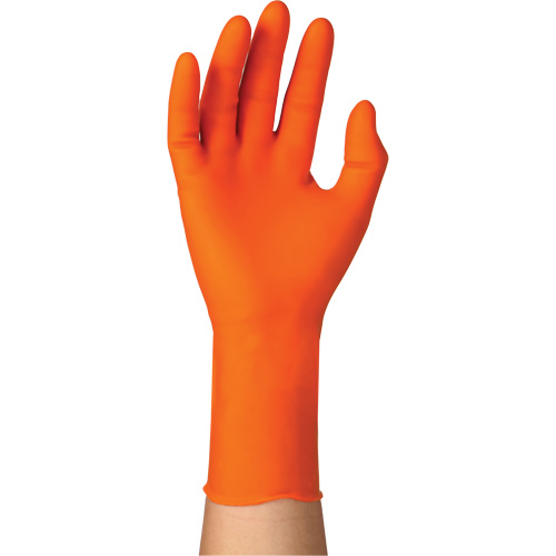 Gants jetables TOUCHNTUFF 93-800, 6,5/7, Latex/N&eacute;opr&egrave;ne/Nitrile, 23,6-mils, Sans poudre, Orange Haskins Industrial Inc.