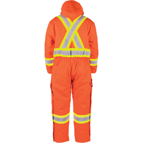 High-Visibility Lined Canvas Overalls, 2X-Large, High Visibility Orange Haskins Industrial Inc.