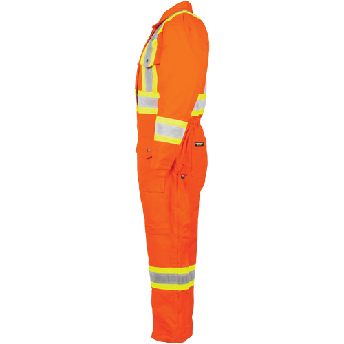 High-Visibility Lined Canvas Overalls, 2X-Large, High Visibility Orange Haskins Industrial Inc.