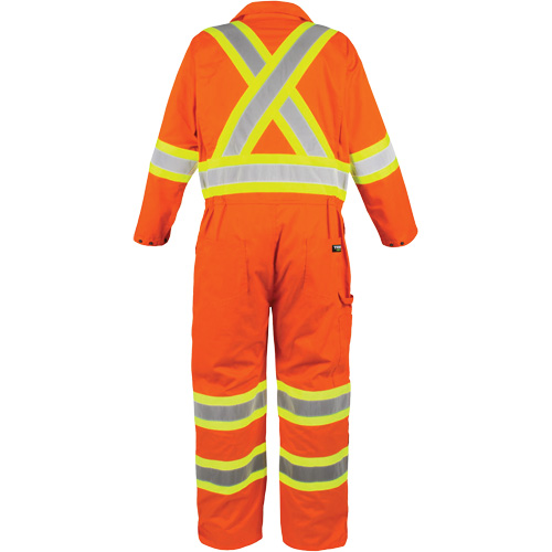 High-Visibility Unlined Coveralls, 5X-Large, High Visibility Orange Haskins Industrial Inc.