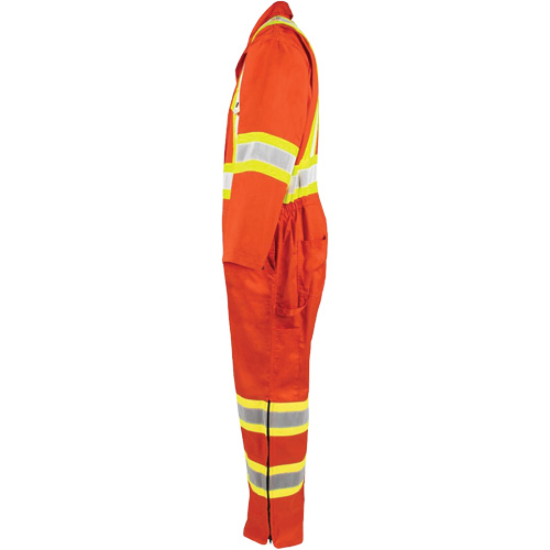 High-Visibility Unlined Coveralls, 5X-Large, High Visibility Orange Haskins Industrial Inc.