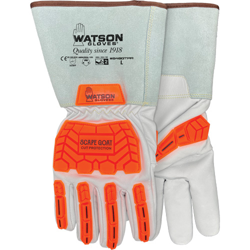 Gants r&eacute;sistants &agrave; la coupe Scape Goat, T-petit, Paume en Ch&egrave;vre, Poignet Manchette/Conducteur Haskins Industrial Inc.