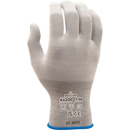 AX200 ESD Gloves, Nylon, 18 Gauge, 6/Small Haskins Industrial Inc.