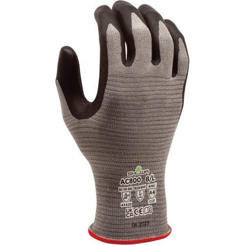 Gants DURACoil Alpha AC800 ESD, Taille Grand/8, Calibre 18, Rev&ecirc;tement Nitrile micromousse, Enveloppe en PEHP, ASTM ANSI niveau A4/EN 388 niveau D Haskins Industrial Inc.