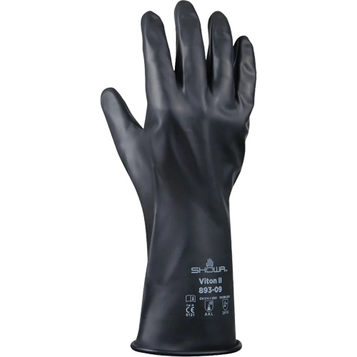 893 Chemical & Acid Resistant Gloves, Size X-Large/10, 12" L, Butyl Rubber/Viton&reg;, 12-mil Haskins Industrial Inc.