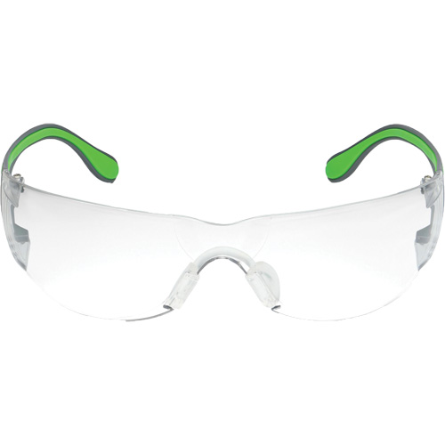 Adapt Lite Grey/Green Safety Glasses, Clear Lens, Anti-Fog/Anti-Scratch, ANSI Z87+/Meets/Exceeds CSA Z94.3 Haskins Industrial Inc.