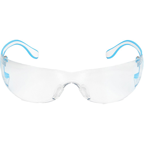 Adapt Lite Blue/White Safety Glasses, Clear Lens, Anti-Fog/Anti-Scratch, ANSI Z87+/Meets/Exceeds CSA Z94.3 Haskins Industrial Inc.