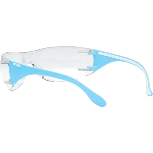 Adapt Lite Blue/White Safety Glasses, Clear Lens, Anti-Fog/Anti-Scratch, ANSI Z87+/Meets/Exceeds CSA Z94.3 Haskins Industrial Inc.