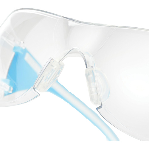 Adapt Lite Blue/White Safety Glasses, Clear Lens, Anti-Fog/Anti-Scratch, ANSI Z87+/Meets/Exceeds CSA Z94.3 Haskins Industrial Inc.