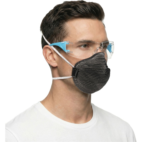 Adapt Lite Blue/White Safety Glasses, Clear Lens, Anti-Fog/Anti-Scratch, ANSI Z87+/Meets/Exceeds CSA Z94.3 Haskins Industrial Inc.