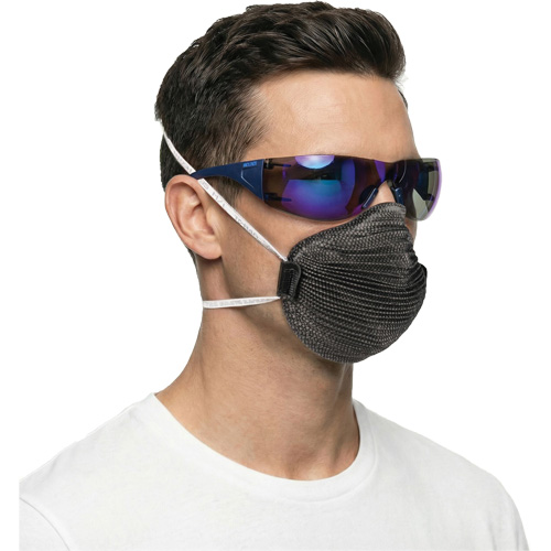 Adapt Lite Safety Glasses, Blue Mirror Lens, Anti-Fog/Anti-Scratch, ANSI Z87+/Meets/Exceeds CSA Z94.3 Haskins Industrial Inc.
