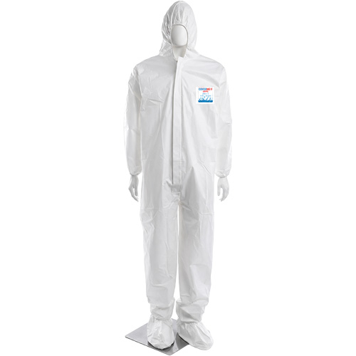 CoverMe XP1800 Coverall, 4X-Large, White, Microporous Haskins Industrial Inc.