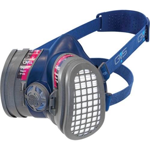 Respirateur Elipse &agrave; profil bas OV/P100 NIOSH avec filtres de rechange, &eacute;lastom&egrave;re/Thermoplastique, Moyen/grand Haskins Industrial Inc.