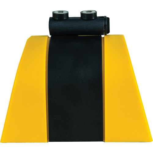 Syst&egrave;me de barri&egrave;re de s&eacute;curit&eacute; HAZLOK, Plastique, Fixation magn&eacute;tique, 30', Ruban Noir et jaune Haskins Industrial Inc.