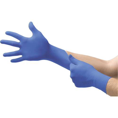 MICROFLEX N21 Disposable Gloves, 10/9.5/X-Large, Nitrile, 4.7-mil/5.5-mil, Powder-Free, Cobalt, Class 2 Haskins Industrial Inc.