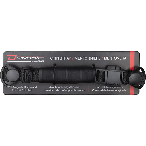Sangle mentonni&egrave;re &agrave; 4 points Dyna-Clic avec attache magn&eacute;tique et coussinet mentonnier Haskins Industrial Inc.