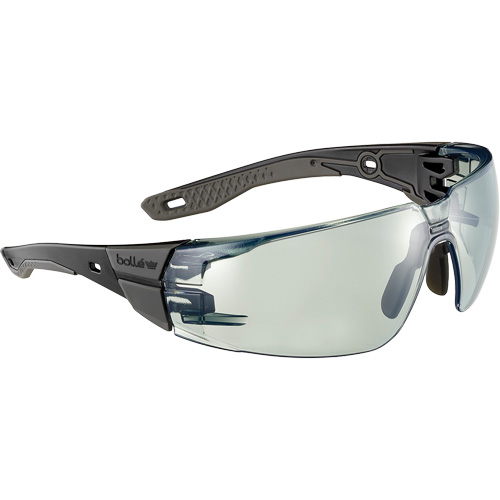 Lunettes de s&eacute;curit&eacute; RUSH+ 2.0 avec monture noire et grise, M/G, Lentille Gris/IR 1.7, Antibu&eacute;e/Anti-&eacute;gratignures, ANSI Z87+ Haskins Industrial Inc.