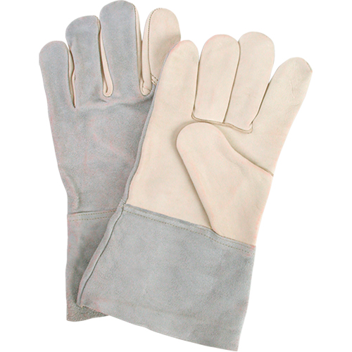 Standard-Duty Work Gloves, Large, Grain Cowhide Palm Haskins Industrial Inc.