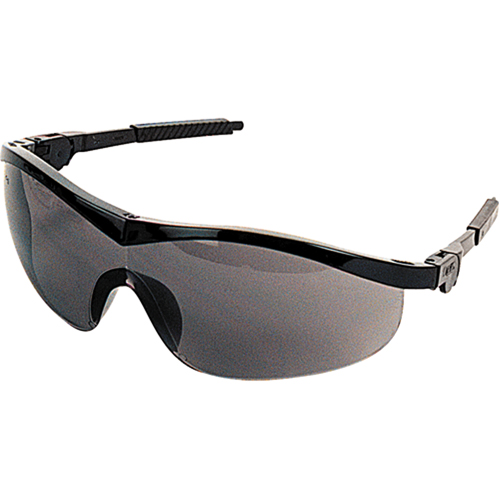 Storm&reg; Safety Glasses, Grey/Smoke Lens, Anti-Scratch, ANSI Z87+ Haskins Industrial Inc.