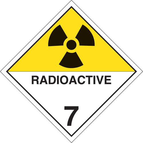 Radioactive Materials TDG Placard, Adhesive Vinyl Haskins Industrial Inc.