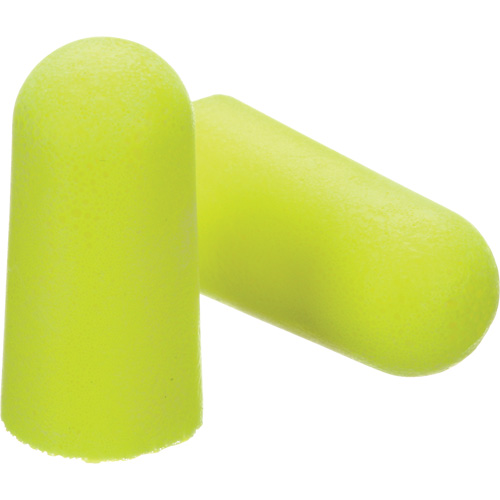 Bouchons d'oreilles n&eacute;on jaune E-A-Rsoft, Vrac - Sac en poly Haskins Industrial Inc.