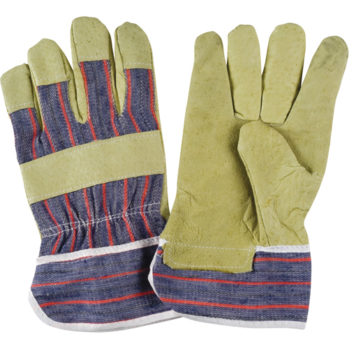 Abrasion-Resistant Comfort Fitters Glove, Large, Grain Pigskin Palm, Cotton Inner Lining Haskins Industrial Inc.