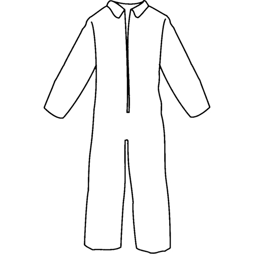 Pyrolon&reg; Plus 2 Disposable FR Coveralls, Small, Blue, FR Treated Fabric Haskins Industrial Inc.