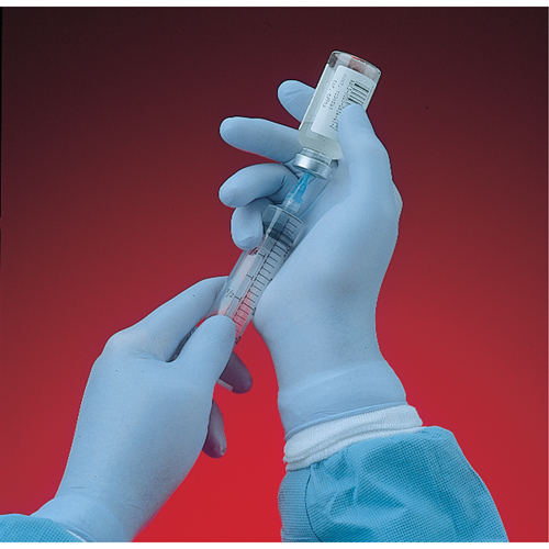 Gants N-Dex 6005PF, Moyen, Nitrile, 4 mils, Sans poudre, Bleu Haskins Industrial Inc.