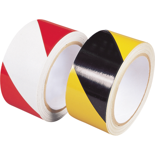 Engineer Grade Reflective Tape, 2" x 30', Polyethylene, Black and Yellow Haskins Industrial Inc.