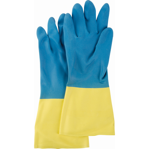 Gants deux tons NS53, Taille Moyen/8, 13" lo, N&eacute;opr&egrave;ne/Latex de caoutchouc, Doublure en Ouat&eacute;e, 28 mils Haskins Industrial Inc.