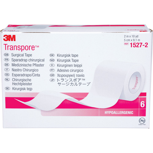 Transpore Surgical Tape, Class 1, 30' L x 2" W Haskins Industrial Inc.