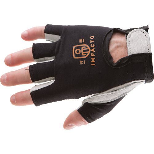 Anti-Impact Left-Hand Glove, X-Small, Goatskin/Split Leather Palm, Hook & Loop Cuff Haskins Industrial Inc.