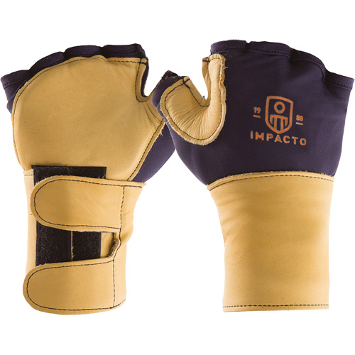 Gants de protection sup&eacute;rieure contre les impacts & les microtraumarismes r&eacute;p&eacute;t&eacute;s, main gauche, Taille T-petit, Paume Cuir fleur Haskins Industrial Inc.