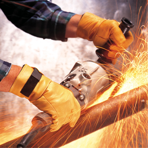 Vibration Protective Air Glove&reg;, Size X-Small, Grain Leather Palm Haskins Industrial Inc.