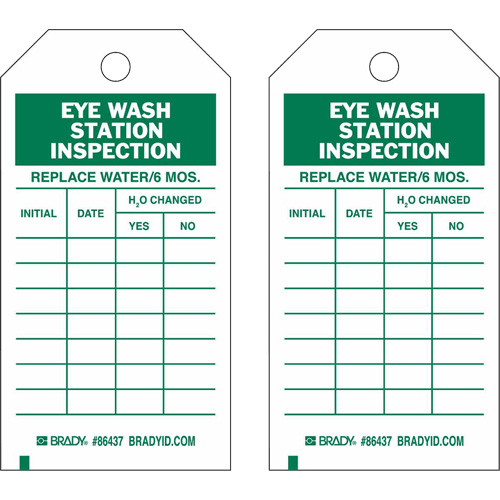 &eacute;tiquettes de rapport d'inspection, Polyester, 4" la x 7" h, Anglais Haskins Industrial Inc.
