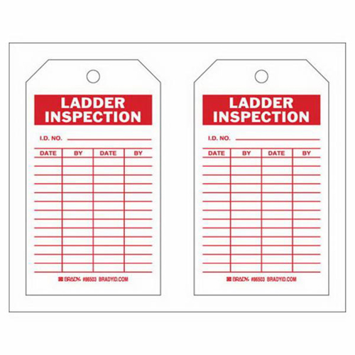 &eacute;tiquettes de rapport d'inspection, Polyester, 4" la x 7" h, Anglais Haskins Industrial Inc.