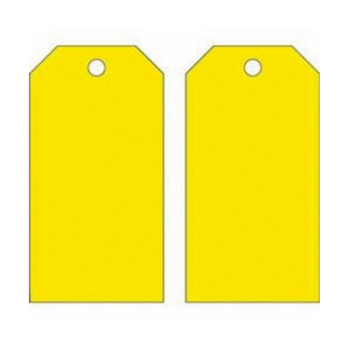 Blank Accident Prevention Tags, Metal, 3" W x 5-3/4" H Haskins Industrial Inc.