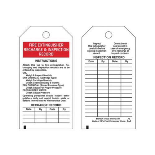 &eacute;tiquettes de rapport d'inspection, Polyester, 3" la x 5-3/4" h, Anglais Haskins Industrial Inc.