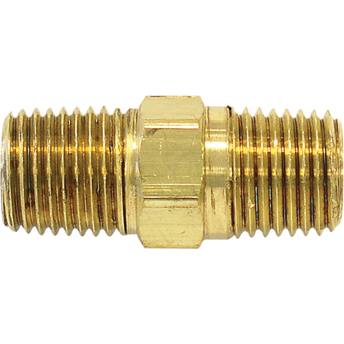 Male Hex Nipple, Brass Haskins Industrial Inc.