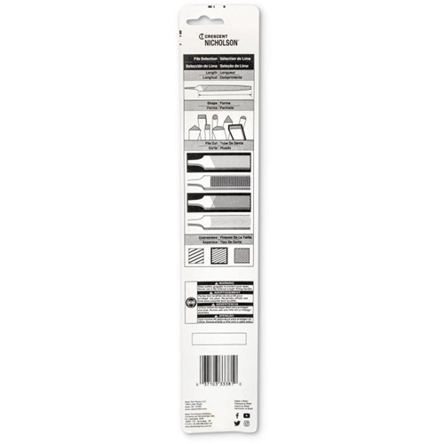 Sharpening File, Flat, 8", Single/Double Haskins Industrial Inc.