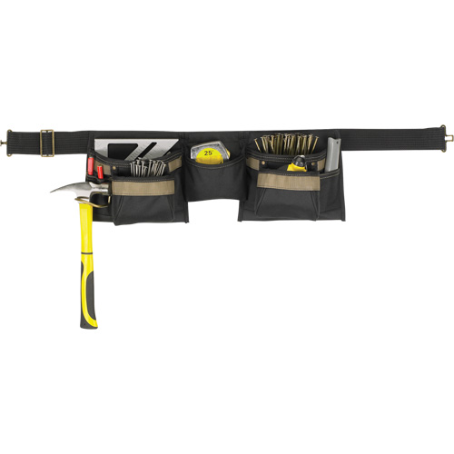 Deluxe Tool Belt Combo, Polyester, Black Haskins Industrial Inc.
